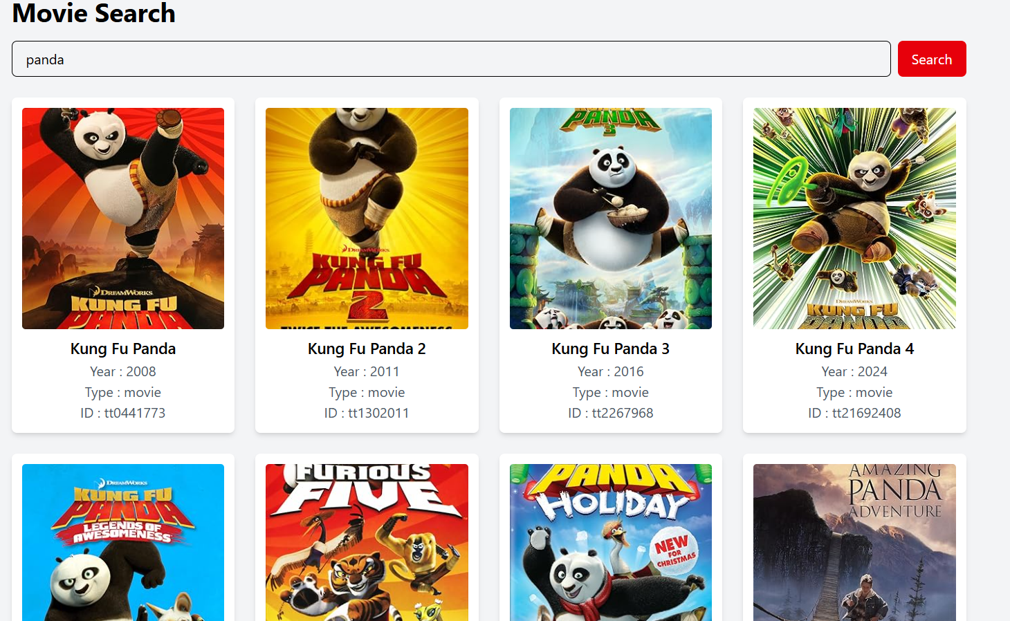 Movie Finder using React-vite Tailwindcss and Rest API